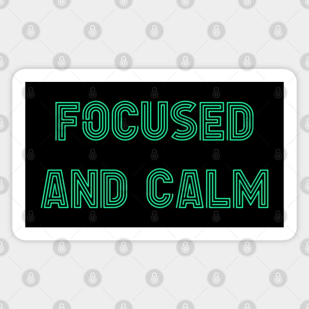 Focused and Calm Sticker by yayor